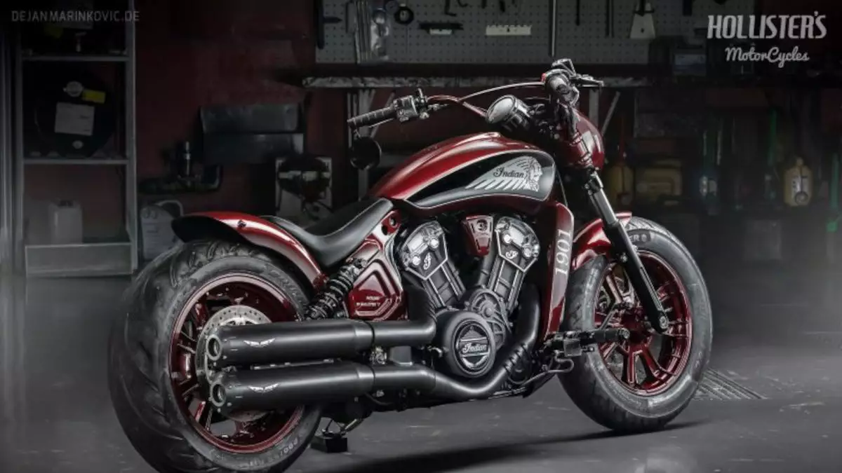 Indian Scout Bobber Custom Classic by Hollister’s MotorCycles