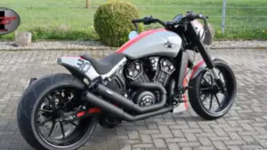 Indian Scout Racer ‘Oles Streetmaschine’ by No Limit Custom