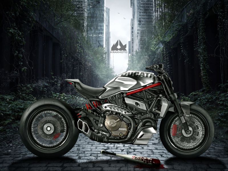 Ducati Monster 1200 Apocalypse by Krax Moto from France