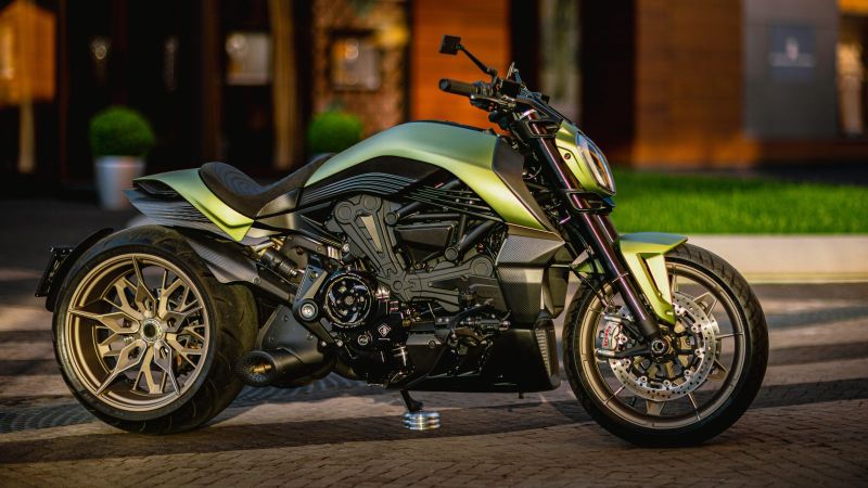 Ducati X-Diavel 300 ‘Green Aliense’ by Box39