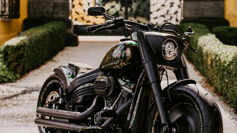 Harley-Davidson Fat Boy KessTech ‘Camouflage’ Design by Cult-Werk