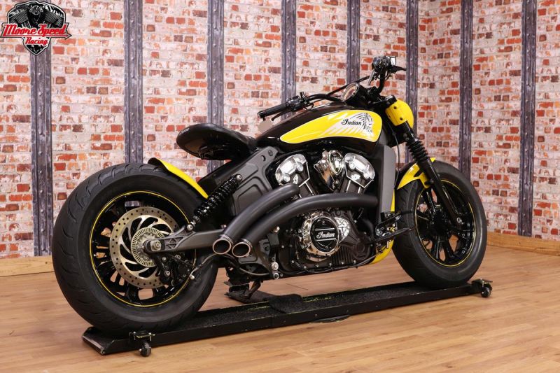 Indian Scout 1200 Custom Bobber build by Moore Speed Racing