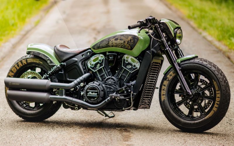 Indian Scout Bobber customized with high quality parts by Cult-Werk