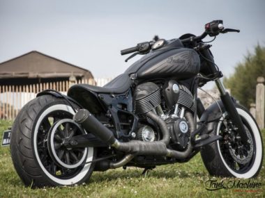 Indian Motorcycle Scout 'Dark Horse' by Tank Machine