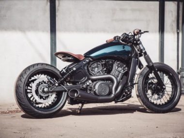 Indian Scout 240 'Petrol' by Tank Machine