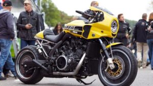 Yamaha V-Max Cafe ‘The V-Speed’ build by Liberty Yam