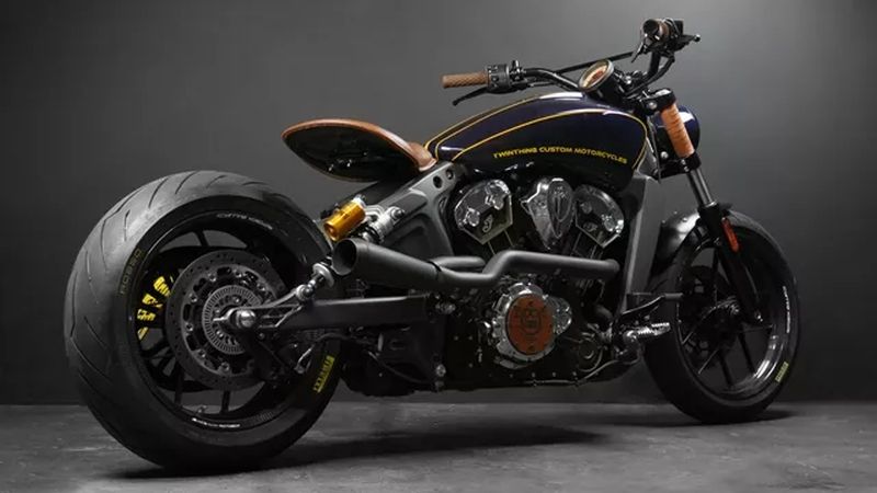 Indian Scout 1200cc ‘Stairway to heaven’ by TwinThing Custom