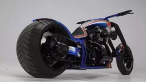 Harley-Davidson Chopper ‘Red Bull’ by Hans Bozzies