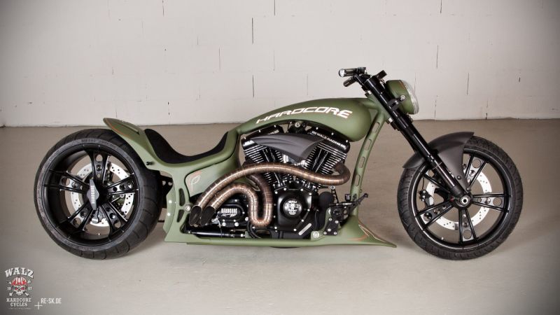 ▷ DragStyle Hardcore Cycles 'Green Machine' by Walz Cycles