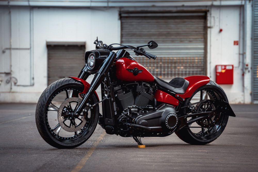 H-D-Fat-Boy-114-Red-Booster-customized-by-Thunderbike