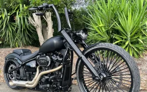 Harley Breakout with apes modified in Australia