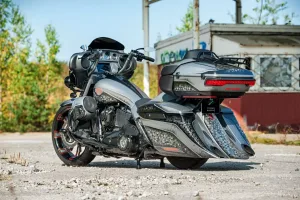 Harley-Davidson Ultra Glide modified in the Bagger style