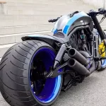 Harley-Davidson V-Rod ‘Blue Carbon’ by Custom Bobber Garage