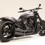 Harley Night Rod in a muscular style that is to turn heads