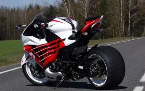 This Kawasaki ZZR1400 is a prime example of customization