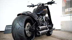 Harley-Davidson Fat Boy 114 'Black Camouflage' by Cult-Werk Harley-Davidson-Fat-Boy-114-Black-Camouflage-by-Cult-Werk