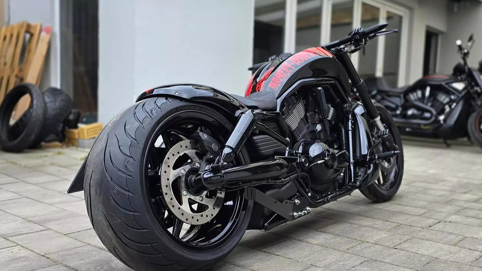 H-D-V-Rod-Red-BBC-by-Bad-Boy-Customs