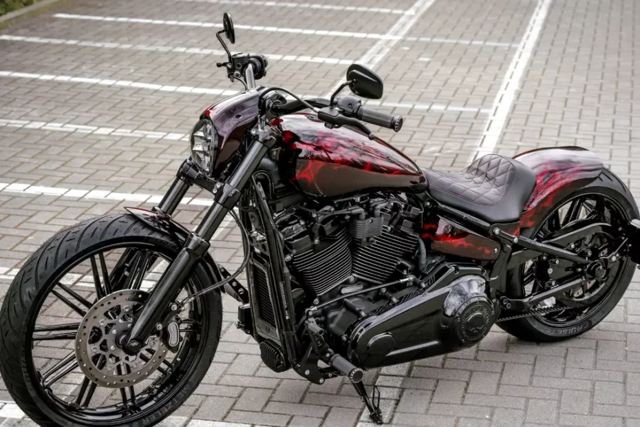 Harley-Softail-Breakout-114-Burning-Skull-by-Thunderbike