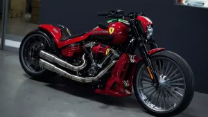 Harley-Davidson Breakout by Cult-Werk – A Ferrari-Inspired Harley Davidson Breakout 114 custom by @cultwerk