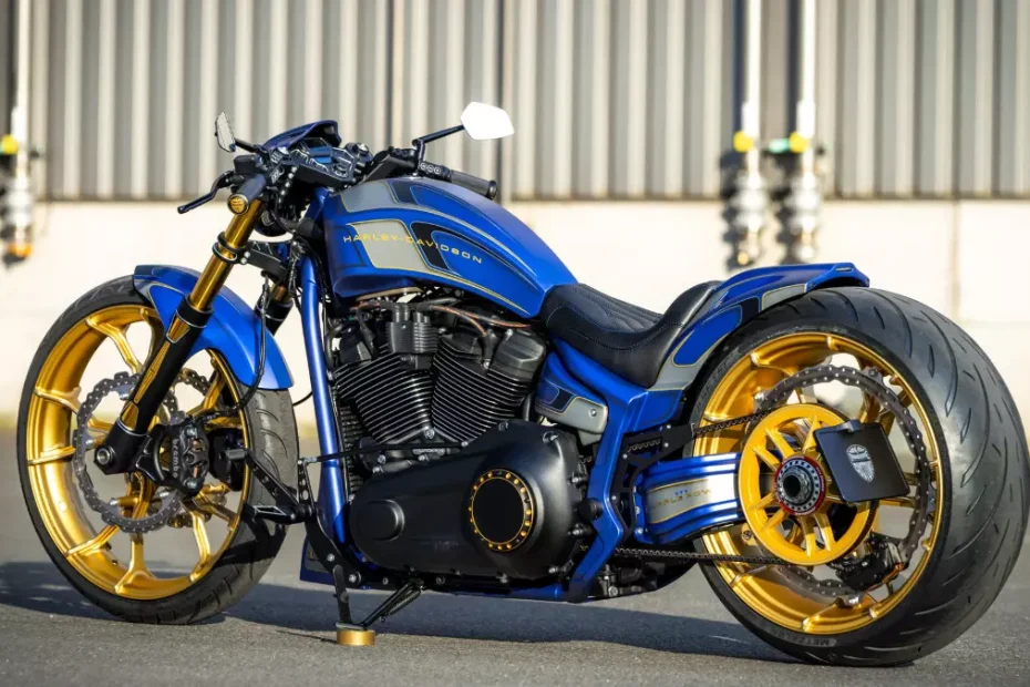 Harley-Davidson Softail Breakout 'Purple Power' by Thunderbike