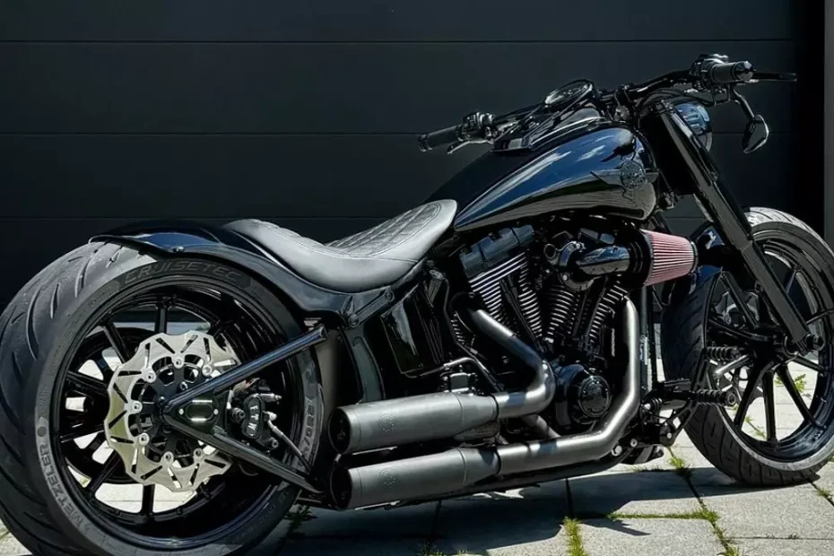 Harley Davidson Softail Fat Boy 'The Dark Knight' by Andi GT