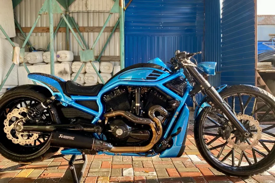 Harley-Davidson V-rod '76 Blue' by Leo Custom Garage