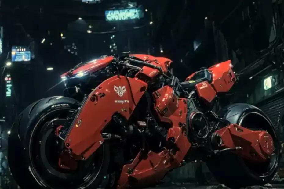 Cyberpunk motorcycles designed by AI